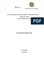 Relatório Final Da MAT 241 em 2022.1 - Claudio Ferreira de Oliveira