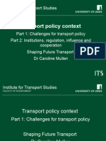 Transport Policy Context