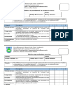 Rubrica de Trabajo de Proceso de Escritura de Ensayo