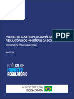 2021 - Modelo de Governança Da AIR Do Ministério Da Economia - ME