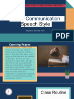 Speech Style