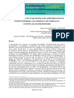 Metodologias Ativas de Ensino e de Aprendizagem No Ensino Superior