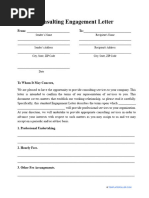 Consulting Engagement Letter Template