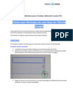 2 - Cómo Usar Fórmulas en Una Hoja de Cálculo