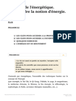 Les Clefs de L'énergétique. Comprendre La Notion D'énergie