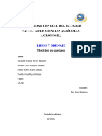 GRUPO 7 - Primer Informe - Medición de Caudales