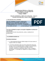 Guía de Actividades y Rúbrica de Evaluación - Unidad 3 - Tare 4 - Función de Producción, Costos y Elasticidades