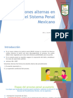 Unidad VII. Presentación Soluciones Alternas en El Sistema Penal Mexicano