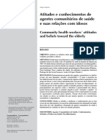 $ Atitudes e Conhecimentos de Agentes Comunitários de Saúde e Suas Relações Com Idosos