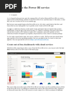 7tour and Use The Power BI Service