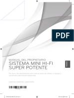 Sistema Mini Hi-Fi Super Potente: Manual Del Propietario