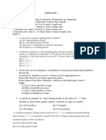 Accountancy PB 1 Mock Test Paper