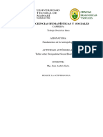 Actividad Autónoma #2. - Desigualdad Social de Fundamentos de La Antropología