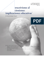 H. Rodriguez V.: Del Constructivismo Al Construccionismo: Implicaciones Educativas