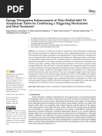 Energy Dissipation Enhancement of Thin-Walled 6063