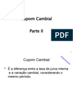 Derivativos Cupom Cambial Parte II