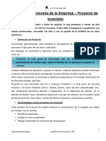 Clase 18 - Economía de La Empresa - Proyecto de Inversión