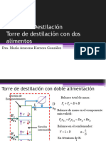 Destilacion Con Doble Alimentación