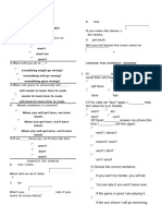 ENGLISH WORKSHEET First Conditional 10th