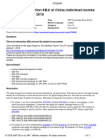 Information KBA of China Individual Income Tax Legal Change - 2019