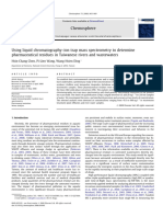 Using Liquid Chromatography-Ion Trap Mass Spectrometry To Determine Pharmaceutical Residues