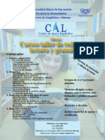 Cursos Taller de Redacción, Lectura y Gramática: Ofrece