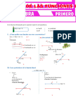 Gráficas de Las Funciones Lineales para Primer Grado de Secundaria