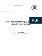 Design and Implementation of An AI-based Face Recognition Model in Docker Container On IoT Platform