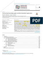 Constructing Knowledge Graphs and Their Biomedical Applications