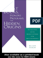 Great Books, Honors Programs, and Hidden Origins - The Virginia Plan and The University of Virginia in The Liberal Arts Movement (History of Education)