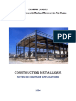 Construction Metallique: Dahmani Lahlou Professeur À L'université Mouloud Mammeri de Tizi-Ouzou