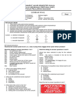 Soal Bing Ix Aas Semester Ganjil