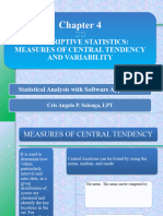 Chapter 4 Measures of Central Tendency