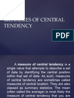 Measures of Central Tendency