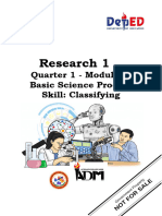 STE Research1q1 Mod5 Classifying