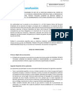 Convocatoria PERSONAL TÉCNICO TITULADO SUPERIOR EN SERVICIO MÉDICO O INVESTIGACIÓN en El Centro de Transfusión