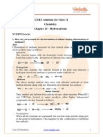 NCERT Solutions For Class 11 Chemistry Chapter 13 - Hydrocarbons - .