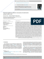 2016-Thermal Model For Additive Restoration of Mold Steels