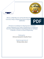 Production Acetaldehyde by Dehydrogenation of Ethanol