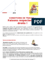 Conditions de Travail