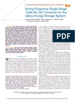 Variable-Switching-Frequency Single-Stage Bidirectional GaN ACDC Converter For The Grid-Tied Battery Energy Storage System