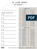 Binary Cheat Sheet