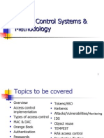 Access Control Systems & Methodology