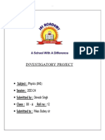 Physics Investiture Project