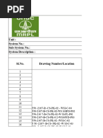 MRPL Punch List Format