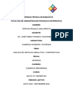 Analisis de Ventajas Absolutas y Comparativas-Cristian Jaen