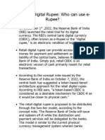 RBI Retail Digital Rupee