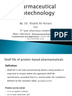 Biotech Lec 7 Shelf Life