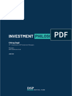 Investment Framework Chirag Dagli