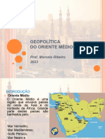 Geopolítica Do Oriente Médio Séc XX